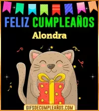 GIF Feliz Cumpleaños Alondra